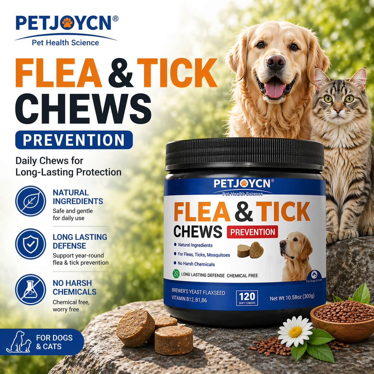 PETJOYCN Omega-3 Fish Oil for dogs