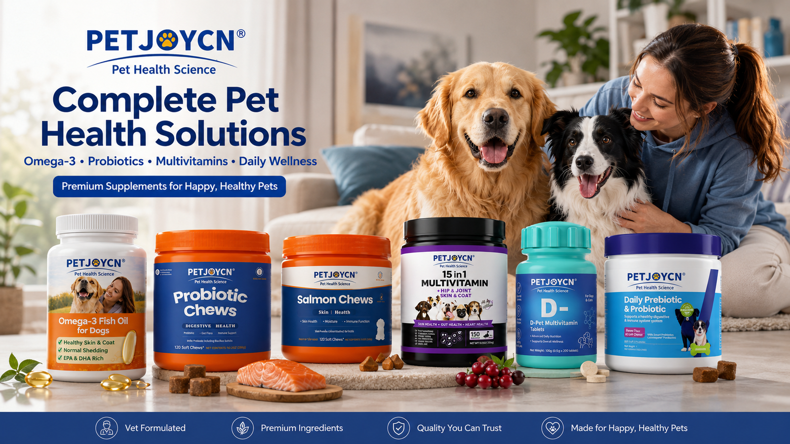PETJOYCN pet supplement products contact us OEM ODM