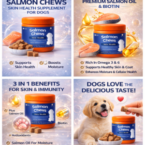Salmon Chews for Dogs - Digestive Health and Omega-3 Support